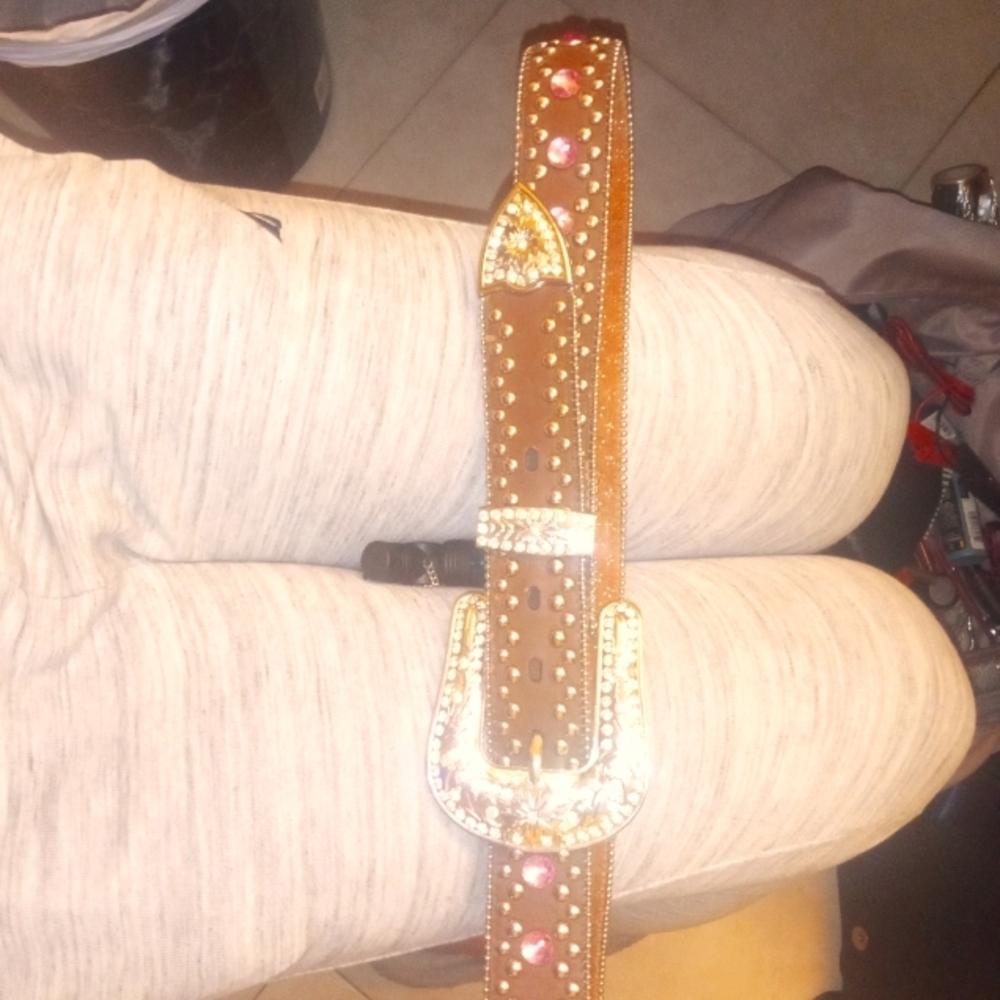 Blazing rexx rhinestone belt